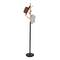 Honey Can Do Black & Natural Wood Modern Freestanding Coat Tree Stand